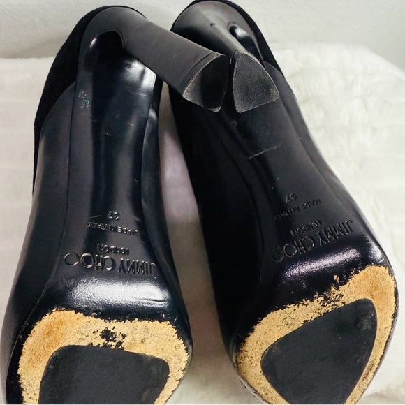 Jimmy Choo Diad Leather and Suede Ankle Boots Authentic - Picture 8 of 12